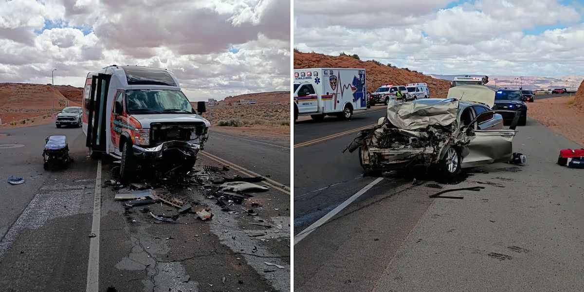 1 Dead, Several Injured in Head-on Crash Involving Tour Bus in Northern Arizona