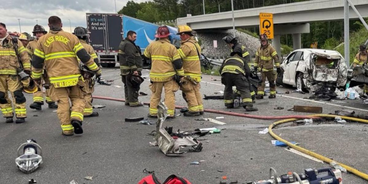 3 Dead, 2 Injured in Fiery Multi-vehicle Crash on I-75 Between Atlanta and Chattanooga