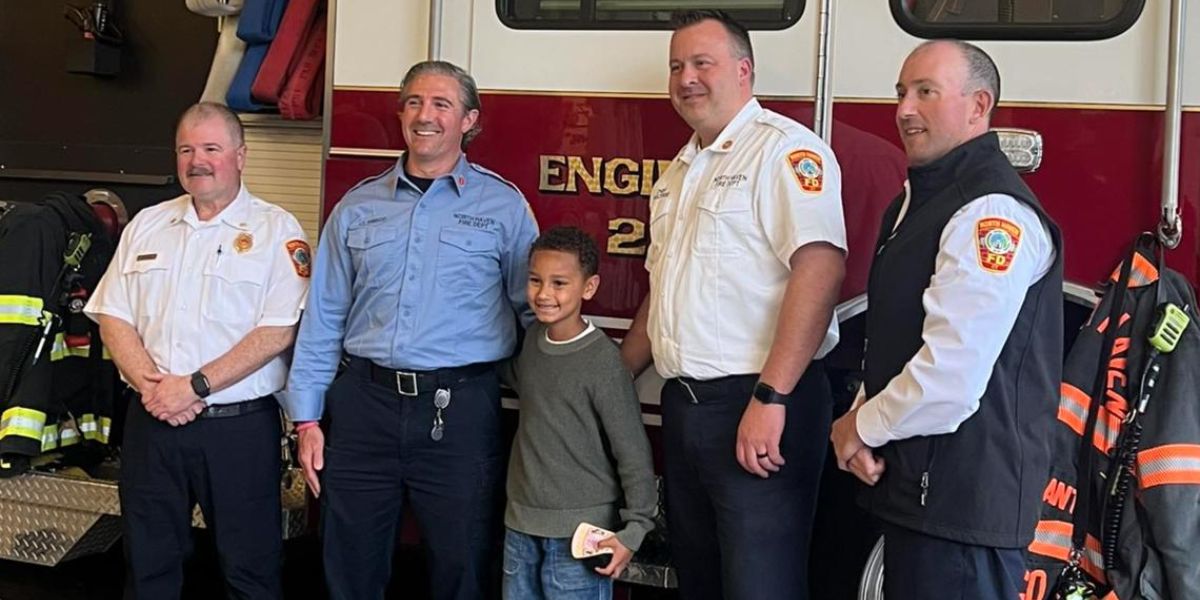 Brave 6-year-old Saves Mom’s Life, Honored by North Haven Fire Department