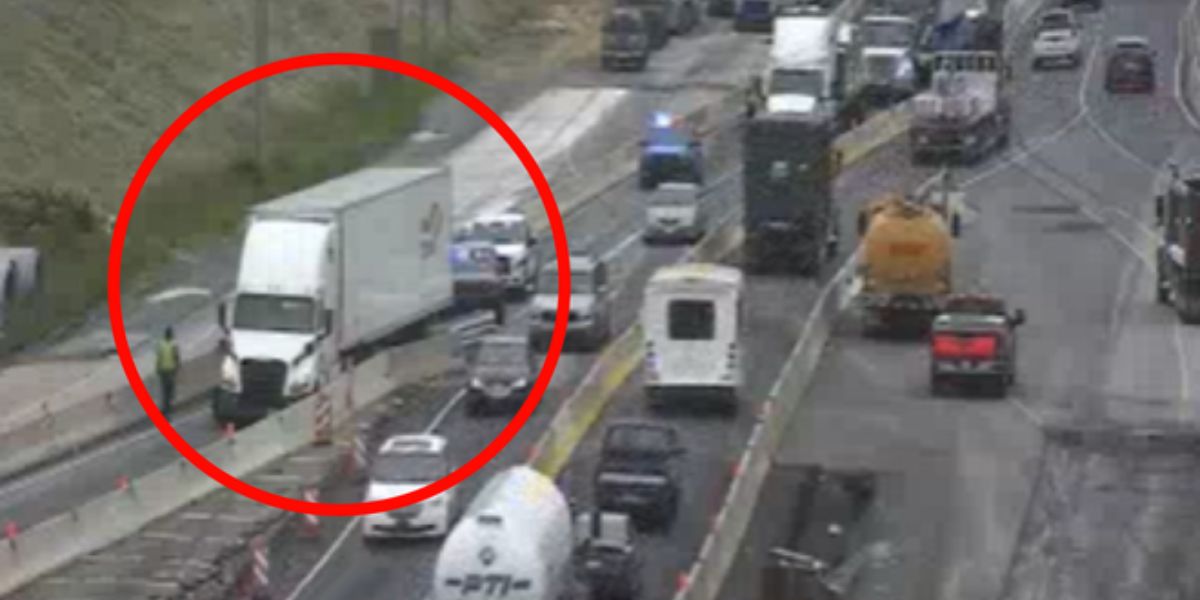 Disabled Tractor-trailer Shuts Down Busy Ramp at Route 22230 in Lancaster County, Causing Major Delays