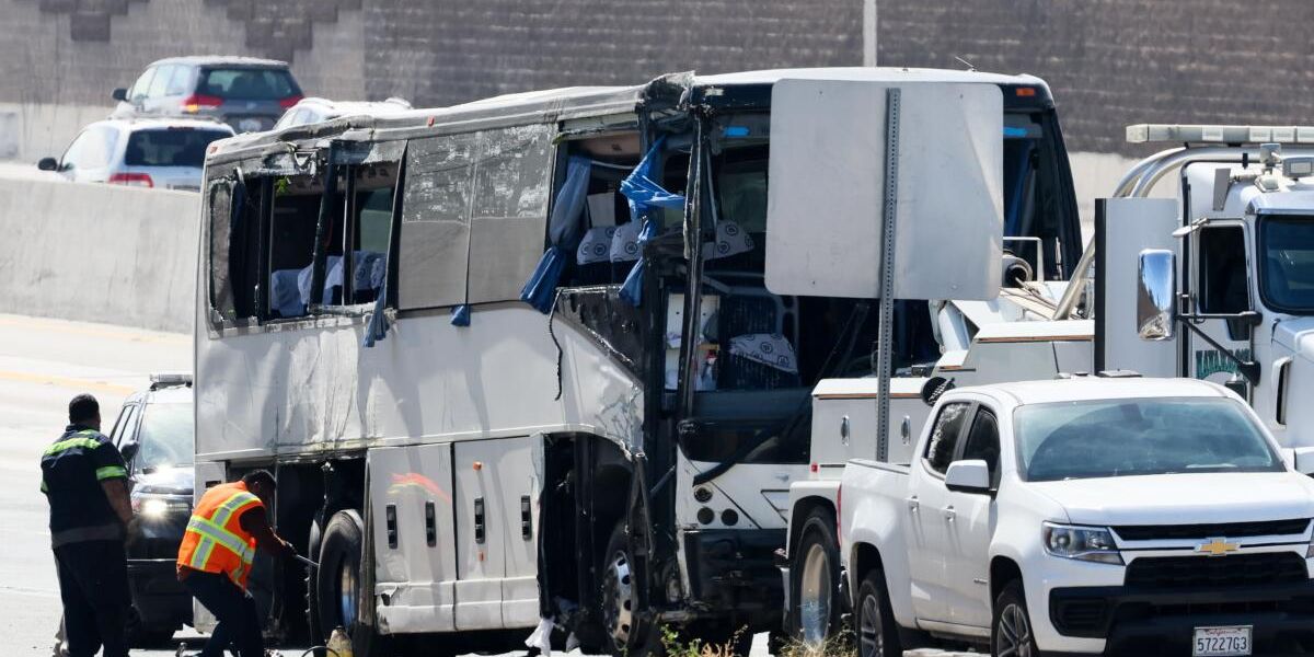 Early Morning Crash in Hacienda Heights Kills 1, Injures 32 in Tour Bus-suv Collision