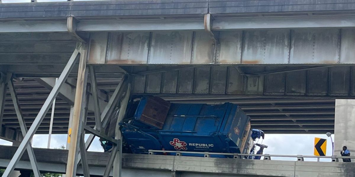 Garbage Truck Hits Girder, Triggers Weeks-long I-10 Ramp Shutdown in New Orleans