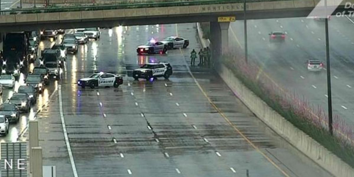 Morning Rain, 4-car Wreck Cause U.s. 75 Southbound Closure in Dallas on Memorial Day