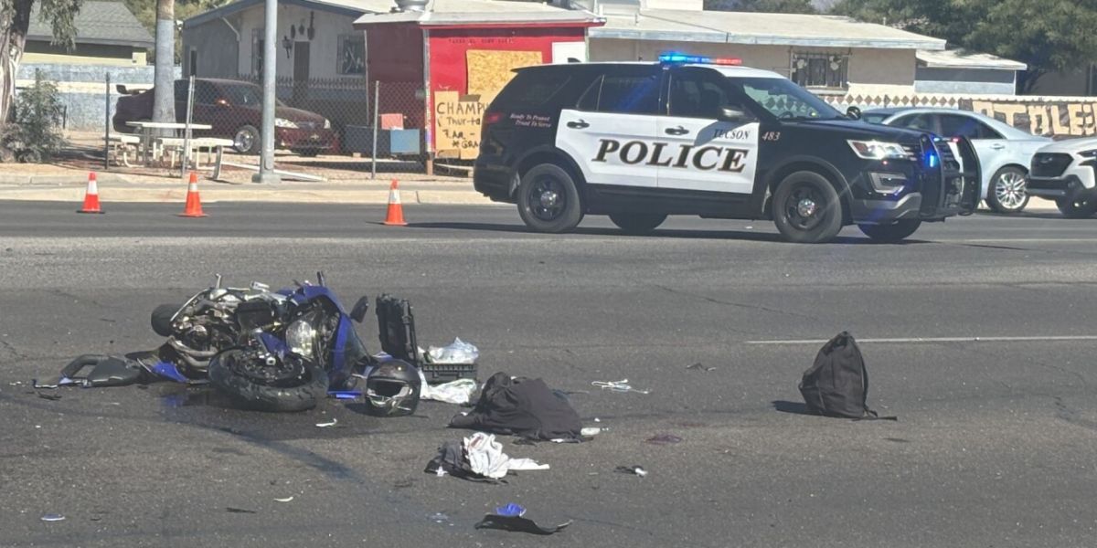 Motorcyclist Seriously Injured in Two-vehicle Crash at Tucson’s 29th and Alvernon Intersection