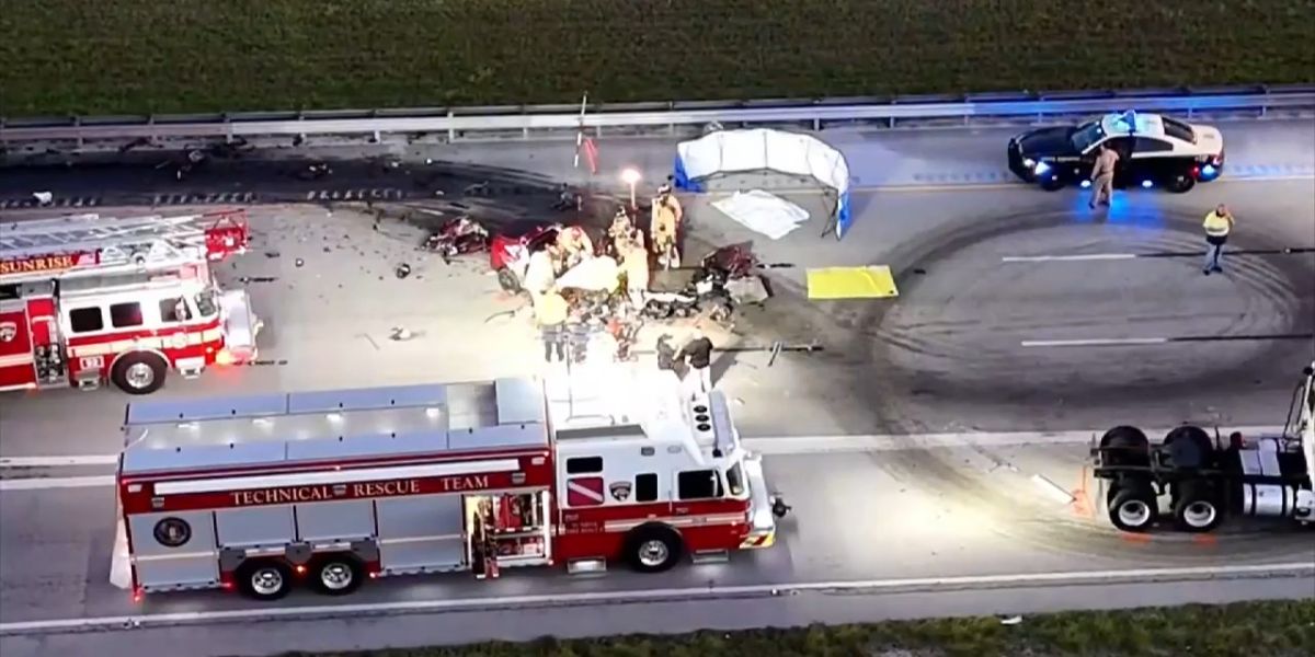 One Killed, Another Injured After Wrong-way Sedan Collides With 18-wheeler in Sunrise
