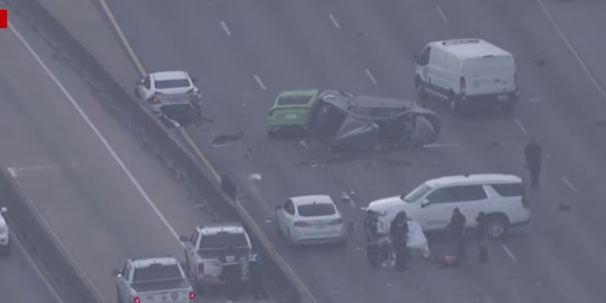 Tragic Chain-reaction Crash on I-45 North Kills 1, Causes Major Morning Shutdown