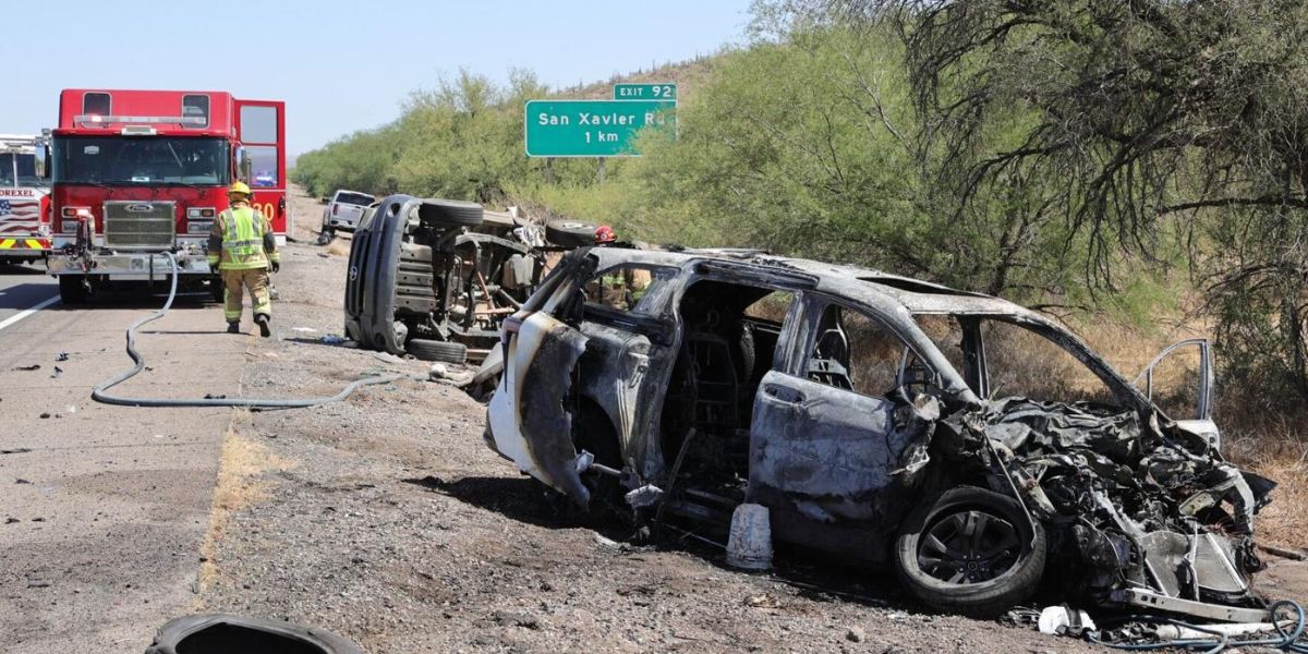 Tucson Man Killed While Changing Tire in Fiery I-19 Crash Near San Xavier Mission